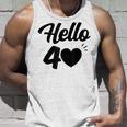 こんにちは40歳 40歳 40歳 誕生日 四十歳 母 タンクトップ 彼への贈り物