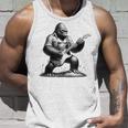 エレキギター ゴリラロックプレーヤー おもしろギフト グラフィック タンクトップ 彼への贈り物