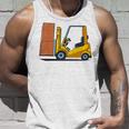 キッズ フォークリフト車両工事現場掘削機建設作業員 男の子 タンクトップ 彼への贈り物