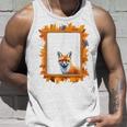 キツネ アニマル柄 モチーフ 紅葉 イラスト 自然 狐 タンクトップ 彼への贈り物