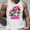 ギャビーユニコーン 名前入りデザイン タンクトップ 彼への贈り物