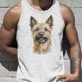 ケアンテリア 犬 グラフィック ペット アートワーク ケアンテリア タンクトップ 彼への贈り物