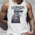 ジョン・レノン 平和な色調の肖像画 タンクトップ 彼への贈り物