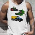 トラクター トラクター コンバインハーベスター 農家 農業 タンクトップ 彼への贈り物