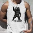 パパベア グリズリーベア ロックジェスチャー クールなパパ グリズリーベア タンクトップ 彼への贈り物