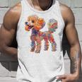 プードル 犬 モチーフ ペット イラスト プードル タンクトップ 彼への贈り物