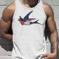 レトロ レディース ヴィンテージ メンズ ツバメ タトゥー デザイン タンクトップ 彼への贈り物
