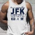 ヴィンテージ ニューヨーク Jfk 空港コード トラベルデイ レトロ Nyc 長袖tシャツ タンクトップ 彼への贈り物