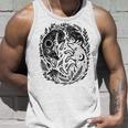 天の陰陽狐 太陽と月 ボーホーウッドランドアート タンクトップ 彼への贈り物