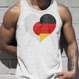 日本 ドイツ 国旗 ハート サッカー タンクトップ 彼への贈り物