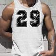 背番号 29 チーム短大スポーツ背番号付きユニフォーム タンクトップ 彼への贈り物