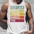 落ち着いて、ジョーダンにこの面白いレトロな引用を任せてください タンクトップ 彼への贈り物
