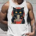 麺 猫 ラーメン好き 和食 猫 アート デザイン タンクトップ 彼への贈り物