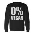 0 ビーガンゼロ パーセントビーガンカーニボア 長袖Tシャツ ギフトのアイデア