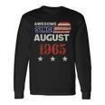 1965年以来素晴らしいヴィンテージアメリカ国旗クラシック1965年8月。 長袖Tシャツ ギフトのアイデア