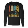 60 歳の誕生日バイカーギフトtシャツ-ヴィンテージ1966バイク 長袖Tシャツ ギフトのアイデア