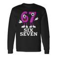 67 シックスセブン 6-7 面白いイタリアンブレインロットゲームスラングミーム 長袖Tシャツ ギフトのアイデア