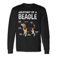 Anatomy Of A Beagle ファニービーグル 長袖Tシャツ ギフトのアイデア