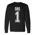 Anaサポーター番号 1番の大ファン 長袖Tシャツ ギフトのアイデア