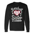 Baseballister At Heart プレイヤーズシスター、ベースボールシス 長袖Tシャツ ギフトのアイデア
