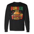 Berger Crew Hamburger Cheeseburger Fast Food Lovers 長袖Tシャツ ギフトのアイデア