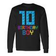 Building Bricks 10歳の誕生日 男の子 10年 マスタービルダー 長袖Tシャツ ギフトのアイデア