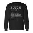 Butch 大人用 メンズ ファーストネーム定義 パーソナライズ 長袖Tシャツ ギフトのアイデア