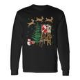 Camo Santa Christmas Deer Hunting Camouflage Hunter Long Sleeve T-Shirt Gifts ideas