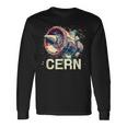 Cern 大型ハドロン衝突型加速器 レトロ素粒子物理空間 長袖Tシャツ ギフトのアイデア