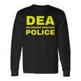 Dea 警察官 麻薬取締局 フロントプリント 長袖tシャツ 長袖Tシャツ ギフトのアイデア