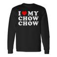 Dog I Love My Chow Chow Chow 長袖Tシャツ ギフトのアイデア
