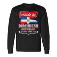 Dominican Republic Long Ago Country Flag Dr Native 長袖Tシャツ ギフトのアイデア