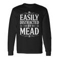 Easy Distracted By Mead 長袖tシャツ 長袖Tシャツ ギフトのアイデア