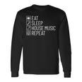Eatleep House Music リピート Edm Lover Djハウスミュージック 長袖Tシャツ ギフトのアイデア