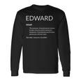 Edward Is The Best Name Definition Ed Edward 長袖Tシャツ ギフトのアイデア