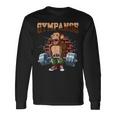Fitness Gympanse Deadlift Workout Training Gymを行っています 長袖Tシャツ ギフトのアイデア