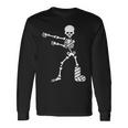 Floss Dance Flossing ダンス 足の骨折 石膏ギプス スケルトン ハロウィーン 長袖Tシャツ ギフトのアイデア