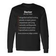 Fun Doctor Definition 医師シャツ 外科医へのギフトに 長袖Tシャツ ギフトのアイデア