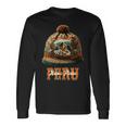 Grafico マルチカラー Chullo Peruano Machu Pichu 長袖Tシャツ ギフトのアイデア