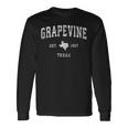 Grapevine Texas Tx ヴィンテージ アスレチック スポーツデザイン 長袖Tシャツ ギフトのアイデア