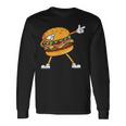 Hamburger チーズバーガー Burger Fast Food Cheeseburger Dabbing 長袖Tシャツ ギフトのアイデア