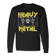 Heavy Metal Death Rock Keleton Horns Up ヘヴィメタル 長袖Tシャツ ギフトのアイデア