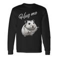 Hug Me ジャンガリアンハムスター アートデザイン 可愛い おしゃれ 動物 齧歯類 長袖Tシャツ ギフトのアイデア