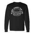 Hungry For Life 賢いハンバーガーデザイン 長袖Tシャツ ギフトのアイデア