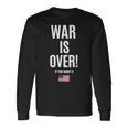 If You Want It War Is Over 反戦アメリカ国旗抗議 長袖Tシャツ ギフトのアイデア