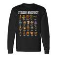 Italian Brainrot 面白いイタリアンブレインロットミームキャラクタ 長袖tシャツ 長袖Tシャツ ギフトのアイデア