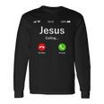 Jesus Is Calling 面白いイエスキリストギフト 長袖Tシャツ ギフトのアイデア