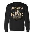 Jesus Is King Bibleerse John 14 長袖Tシャツ ギフトのアイデア