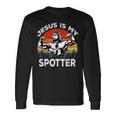 Jesus Is Mypotter ファニー ワークアウト 宗教 クリスチャン ジム 長袖Tシャツ ギフトのアイデア