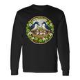 Jolie Hirondelle À Farine Ornithologue Ornithologue Oiseaux Oiseaux De Printemps T-shirt à manches longues Idées cadeaux